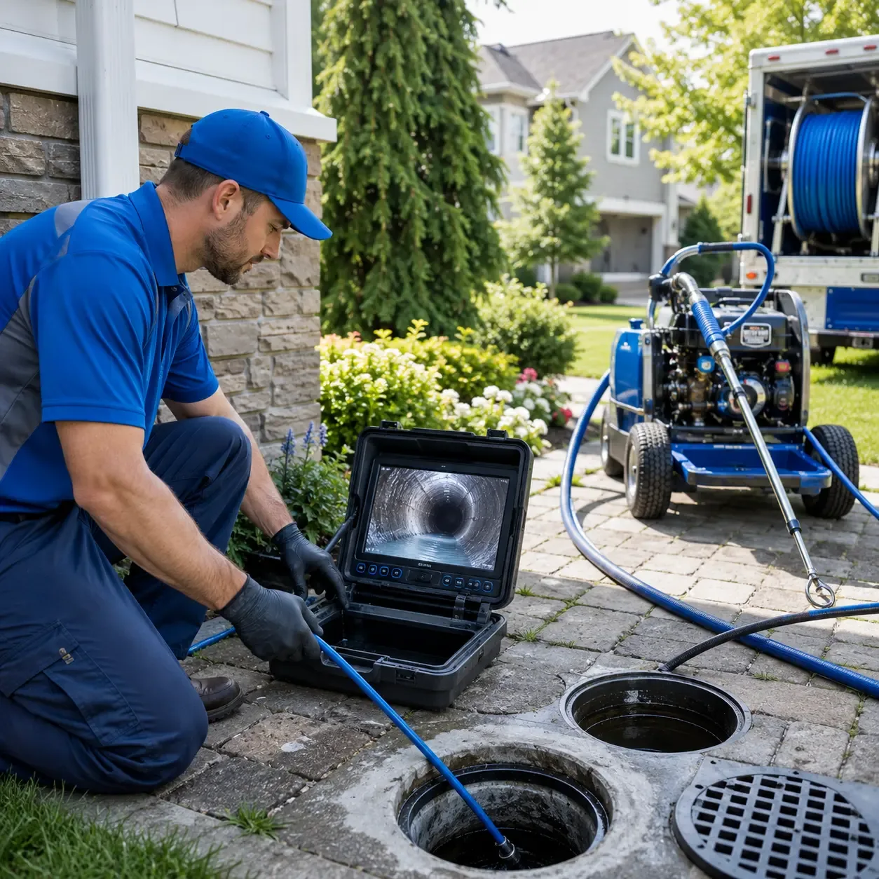 Outdoor drain cleaning professionals serving Buffalo, NY